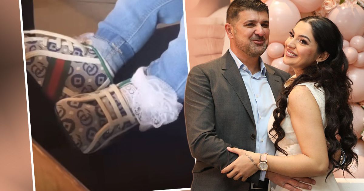 Ima samo 4 meseca i već nosi Guči! Ćerka Nadice Ademov i milionera u patikama od 332€, a još nije ni prohodala