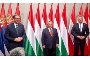 Vučić, Orban i Nehamer na konferenciji za medije u Budimpešti