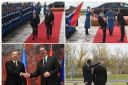 UŽIVO SVEČANO ISPRED PALATE SRBIJA: Predsednik Vučić dočekao Alijeva himnom i plotunima, naklon srpskoj zastavi! Razgovor u toku