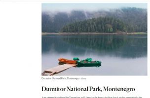 Nacionalni park Durmitor među sedam najljepših mjesta za hiking u Evropi 