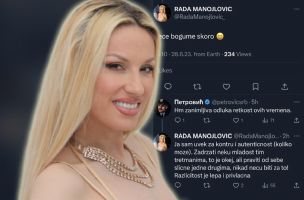 "KAD ĆE SILIKONI?!" Rada Manojlović objavila selfi, tviteraš joj uputio ŠOK PITANJE, a njen odgovor će dugo PAMTITI