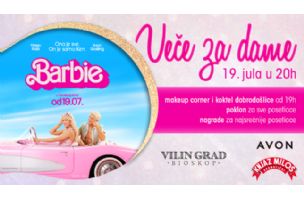 "Veče za dame" uz film "Barbi" u bioskopima Cine Grand i Vilin Grad