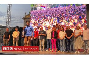 „Srbija protiv nasilja": Šetnja do RTS-a i Predsedništva, govori opozicionih lidera na 22. protestu - BBC News na srpskom