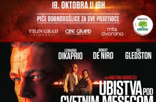 Specijalna projekcija filma "Ubistva pod cvetnim mesecom" u bioskopima Cine Grand i Vilin Grad
