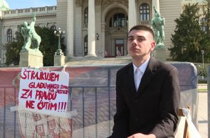 "Ovo nije borba samo za mene, ovde sam u ime svih nas": Andrej Obradović od četvrtka štrajkuje glađu