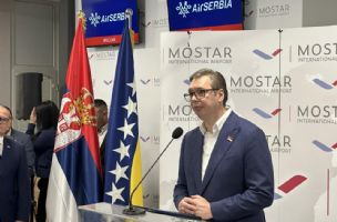 Vučić iz Mostara: Ova avio linija je izuzetna prilika za turizam i za mnogo više poslova koje ćemo da napravimo! - Borba