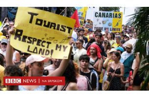 „Nećemo toliko turista": Protest na Kanarskim ostrvima - BBC News na srpskom