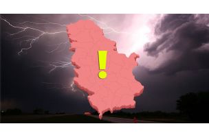 Više od pola Srbije obojeno u žuto! Upaljen meteoalarm, upozorava na ovu pojavu