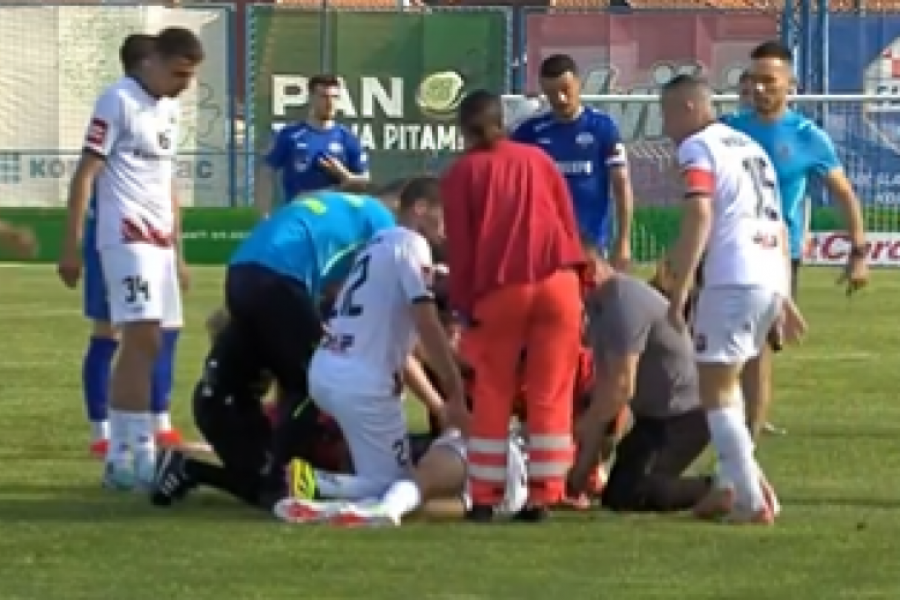DRAMA U HRVATSKOJ Golman kolenom onesvestio igrača, moraće na HITNU operaciju (VIDEO) | Sport